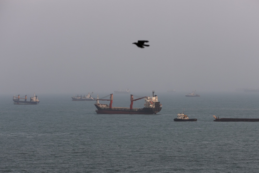 The president also claimed the Strait of Hormuz was growing less important to the war, as global oil supplies head to market via different routes (Getty)