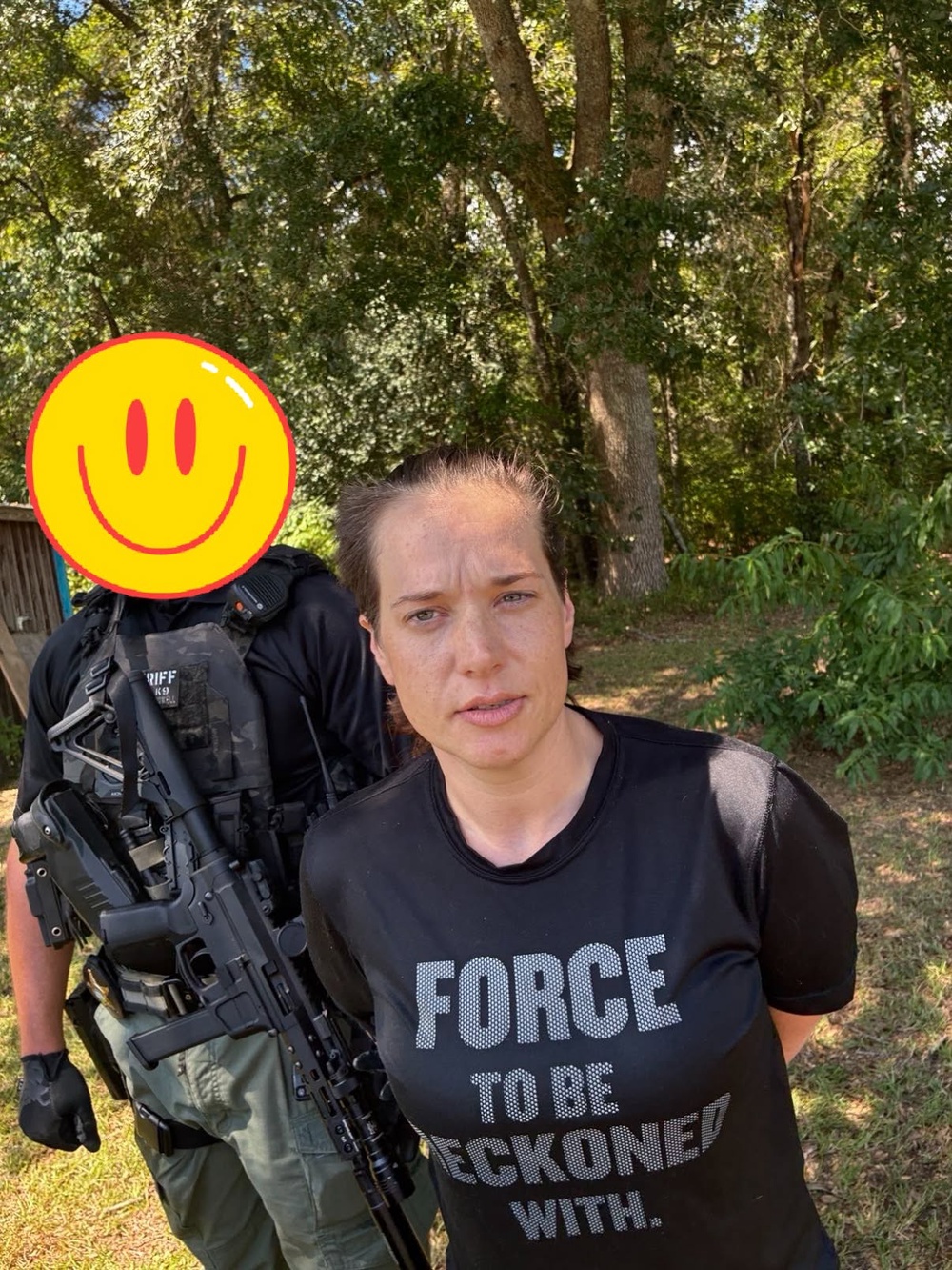 Isabelle Rose Johnson, 38, was arrested Thursday in Florida after 45 days on the run in connection with the death of Jason Coulthart, 43 (Walton County Sheriff's Office)