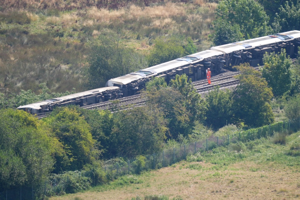 Around 150 people were on the Southern Rail train at the time (James Manning/PA) (PA Wire)