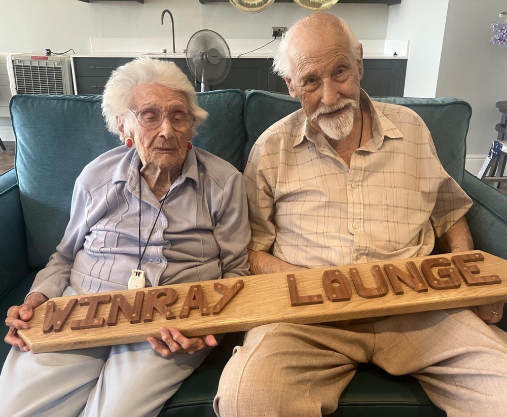 The highlight of the day saw Ray and Win cut the ribbon to officially unveil the newly named 'Winray Lounge'. (Bupa)