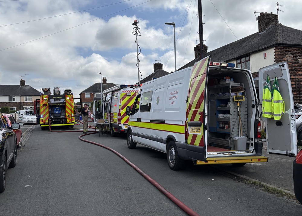 A large fire affected a ‘small number’ of properties and gardens (Stephanie Wareham/PA) (PA Wire)