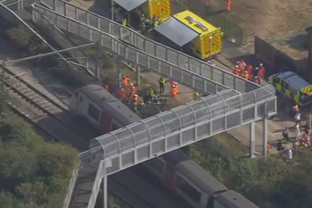 Emergency services were alerted to the incident at 2.12pm (Sky News)