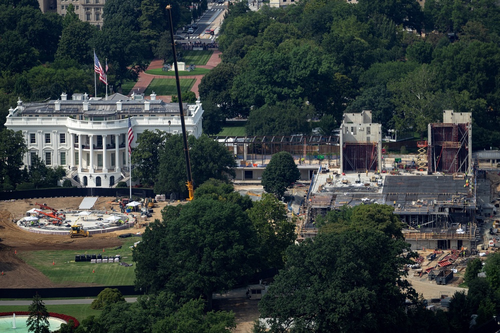Trump is seeking the high court’s permission to continue construction on his ballroom project after federal courts repeatedly stressed he cannot move forward without congressional approval (Reuters)