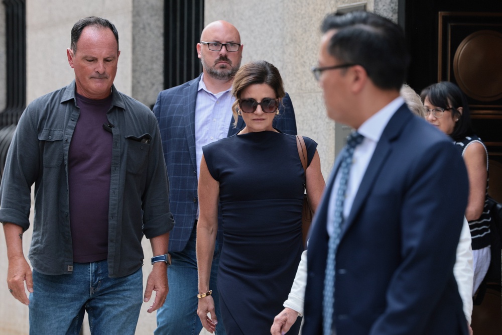 Paulette Thompson, the wife of Brian Thompson, was visibly upset in the courtroom as Mangione described releasing his pent-up frustrations with the health insurance industry by shooting Brian in midtown Manhattan (Getty)