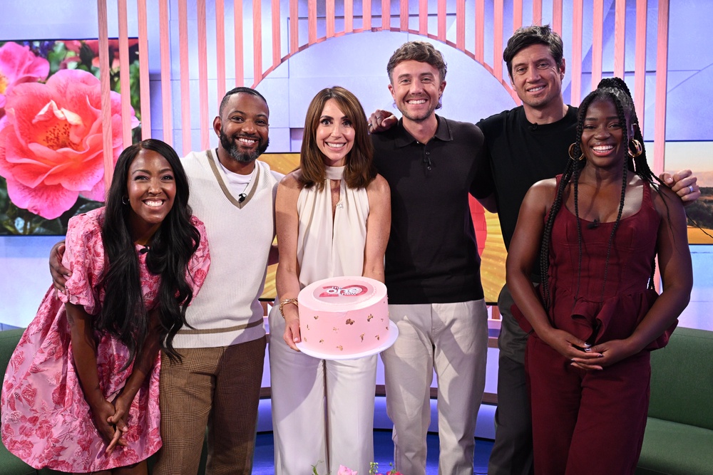 The episode featured Angellica Bell, JB Gill, Jones, Kemp, Vernon Kay and Clara Amfo (Doug Peters/PA) (PA Wire)