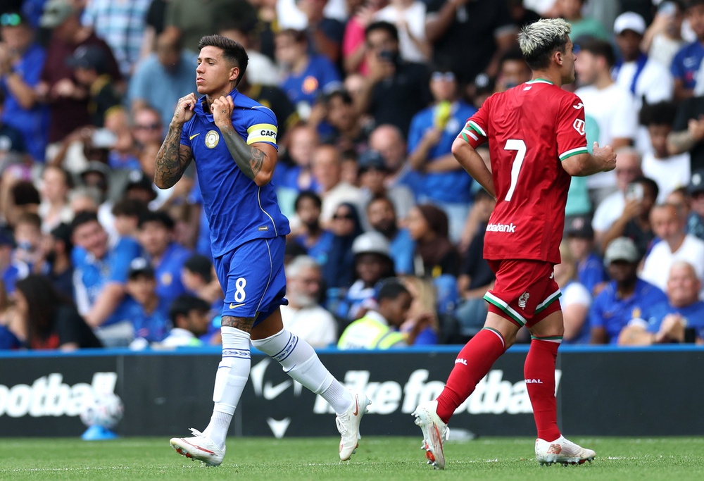 Enzo Fernandez was booed as he came on in Chelsea’s friendly (Getty)