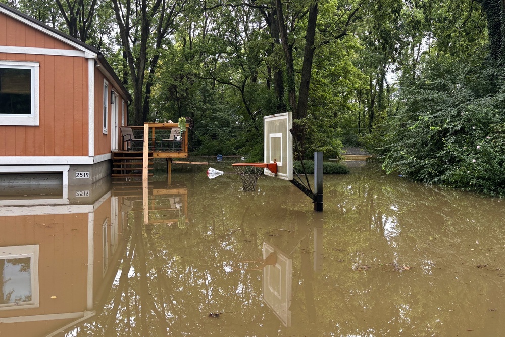 More than 90 people and their pets were rescued Saturday as waters rose along the White River in Indianapolis (Indianapolis Fire Department via AP)