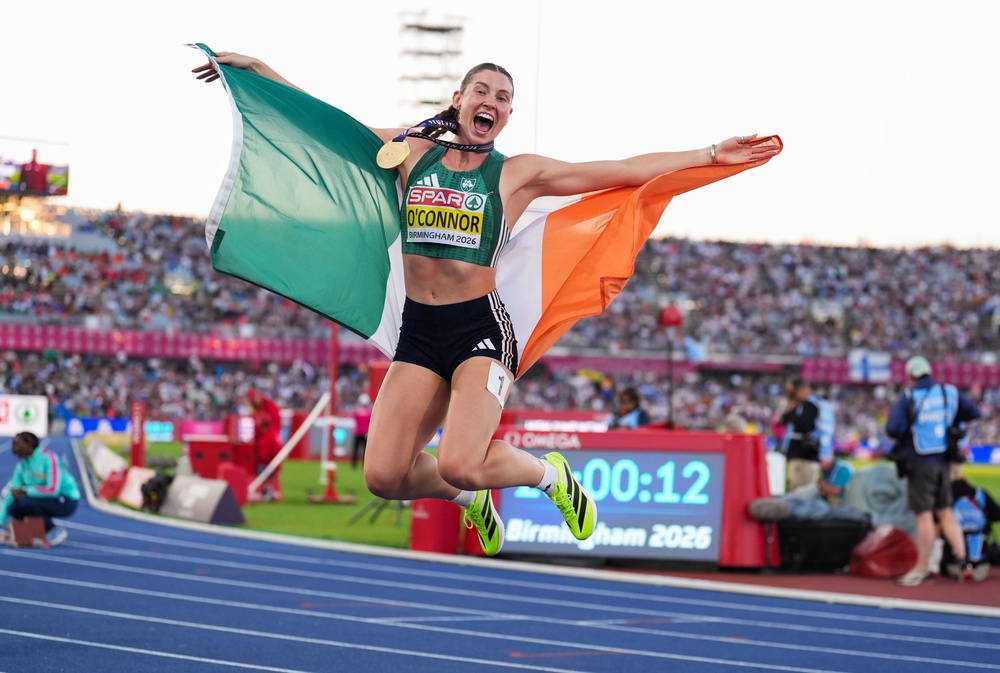Kate O’Connor won heptathlon gold for Ireland (Mike Egerton/PA) (PA Wire)