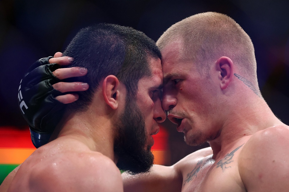 Image from: Makhachev vs Garry LIVE: UFC 330 fight updates and results as Russian drops Irish star in record-breaking win