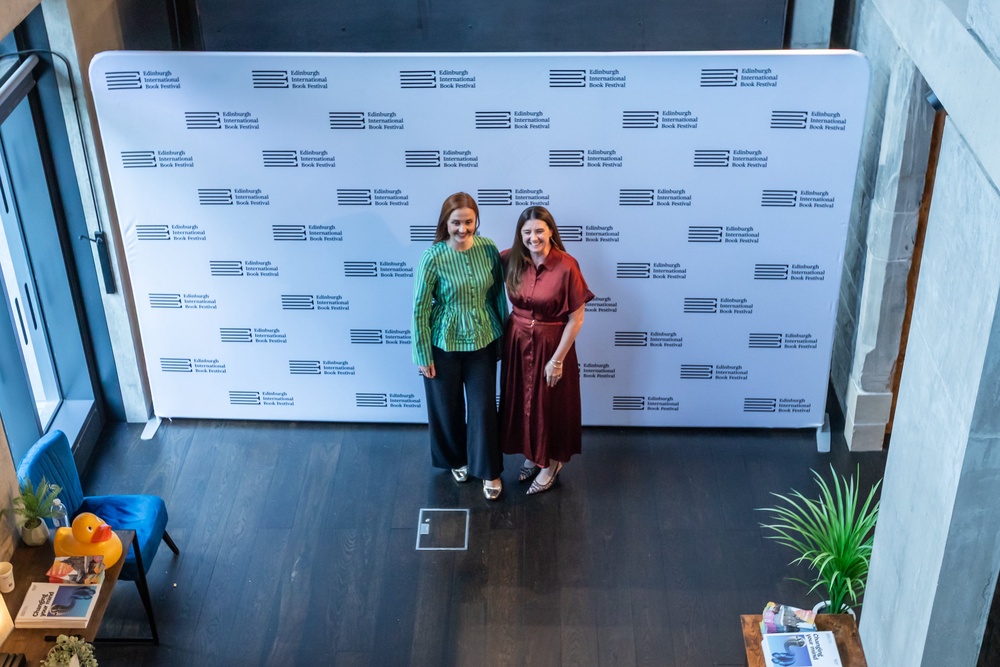 Scottish Education and Culture Secretary Mairi McAllan (left) with Edinburgh International Book Festival director Jenny Niven, (Edinburgh International Book Festival)