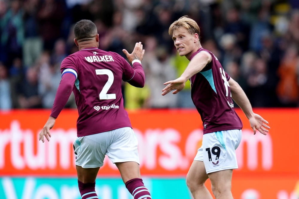 Burnley came from behind to draw with West Ham in the first match of their Championship campaign (PA)
