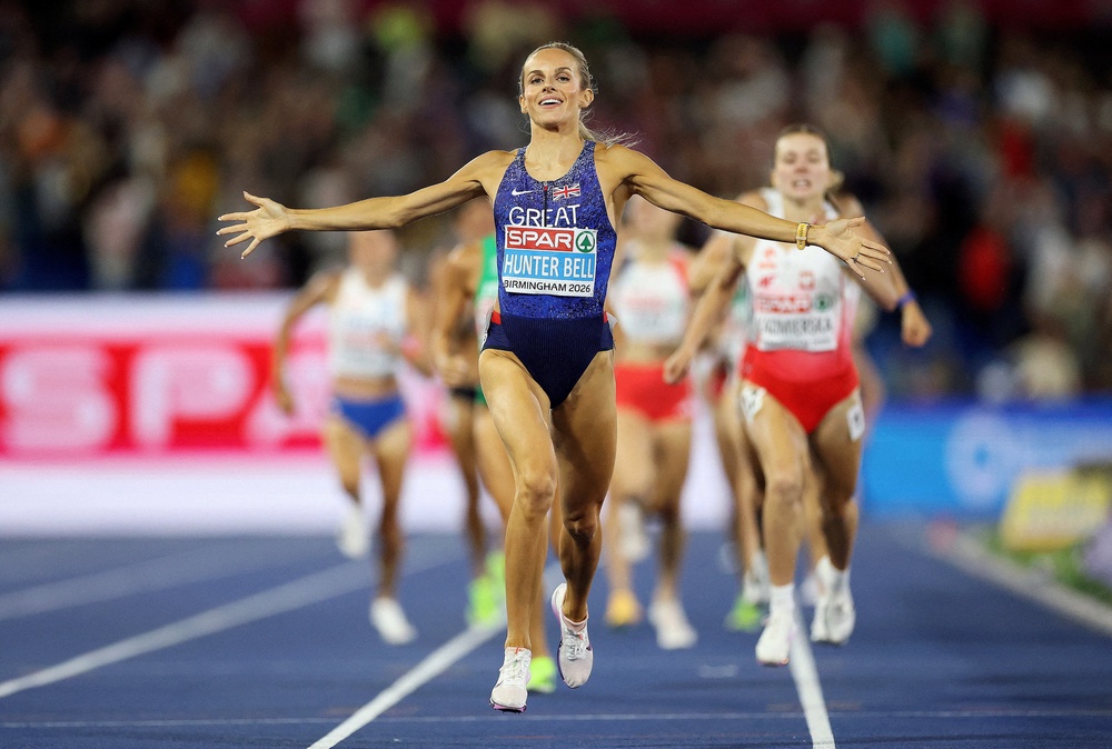 Hunter Bell plans to join the star-studded ‘big five’ of teammate Hodgkinson, Audrey Werro, Femke Broeders-Bol and world champion Lilian Odira (Reuters)