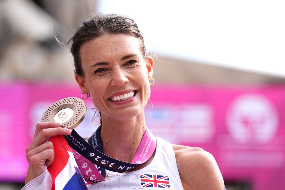 Abbie Donnelly with her bronze medal (Mike Egerton/PA) (PA Wire)