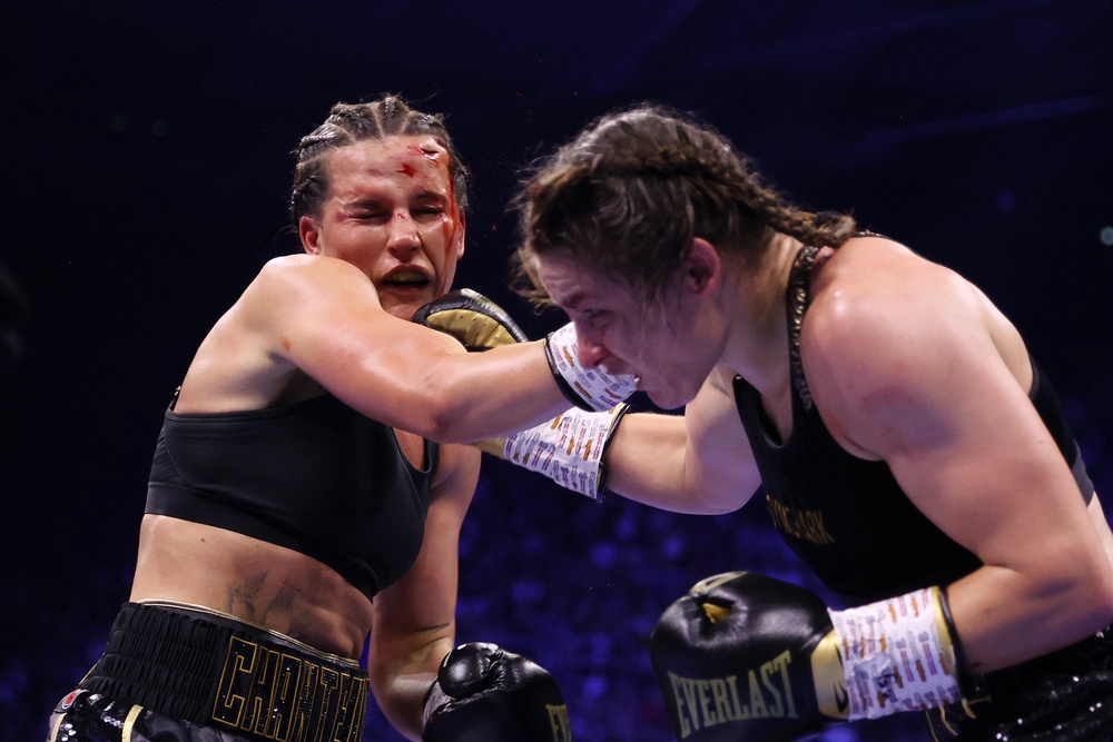Cameron’s second duel with Katie Taylor was an ugly fight at times, but always enthralling (Getty)