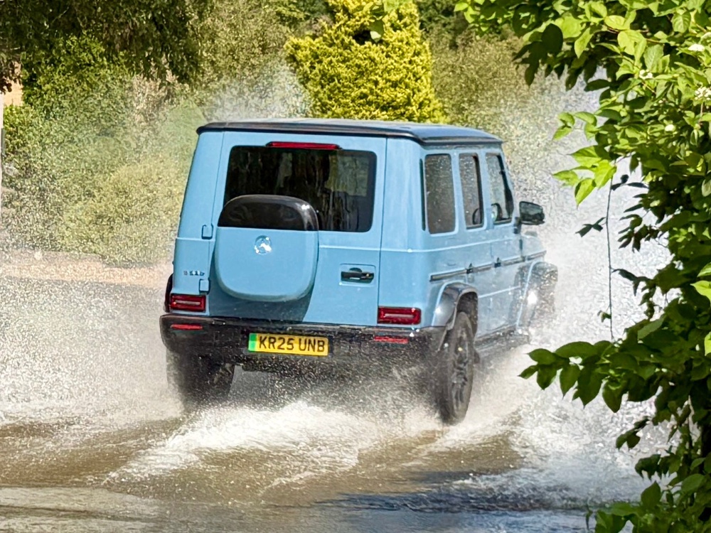 The G580 can be a bit bouncy, while sport mode makes the ride even stiffer (Suki Basford)