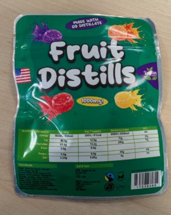 Wiltshire Police seized cannabis-laced gummies which were made to look like Fruit Pastilles (Wiltshire Police)