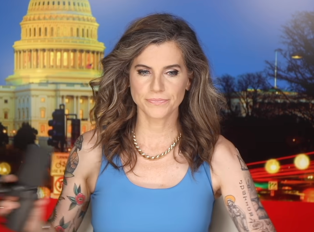 South Carolina Representative Nancy Mace showed off a tattooed look in a new YouTube video (YouTube/Nancy Mace)