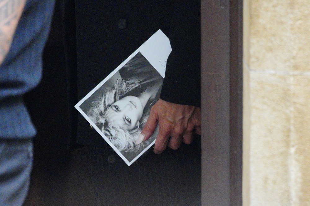 A person holding an Order of Service ahead of the funeral of Bonnie Tyler (Ben Birchall/PA) (PA Wire)