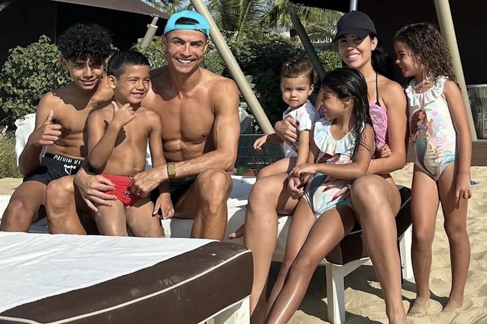 Georgina said that they wanted the ceremony to take place where the family live ‘the reality’ of their lives (@cristiano/instagram)