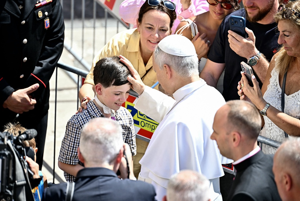 Young people have flocked to several events with Pope Leo (AFP/Getty)