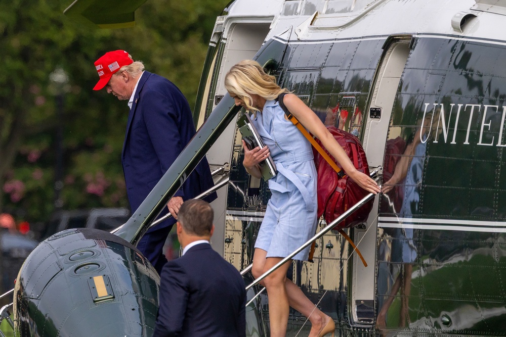In the letters, Harp opened up to Trump about the death of her father, how she felt at times as if she was ‘approaching burnout,’ and thanked him for ‘always being there’ (Getty)
