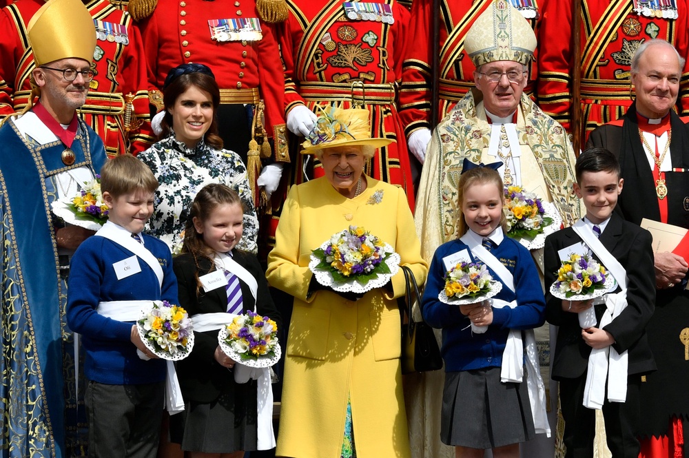 The baby also a middle name Elizabeth in honour of Queen Elizabeth II (Arthur Edwards/The Sun/PA) (PA Archive)