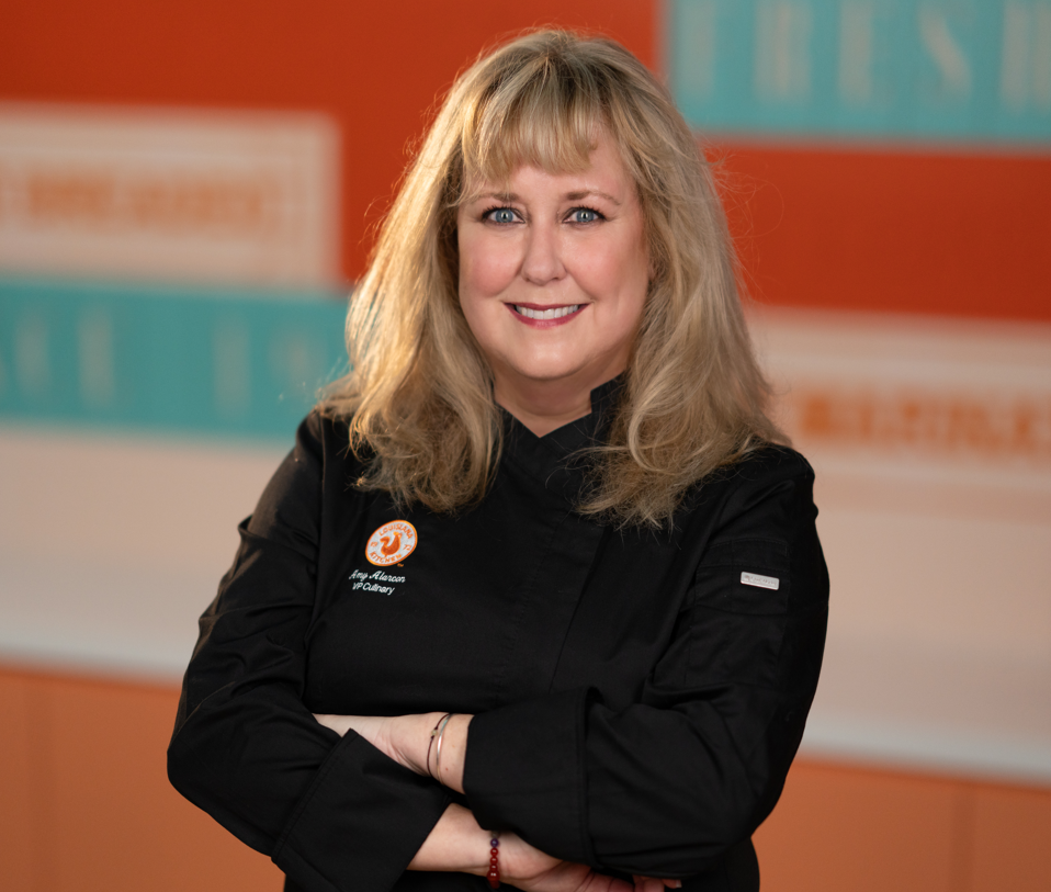Amy Alarcon and her team at Popeyes spent three years perfecting the brand’s viral chicken sandwich, which debuted in 2019. She joined Burger King in December and, shortly after, helped launch an overhauled Whopper that’s contributed to Burger King’s sales success (Popeyes)