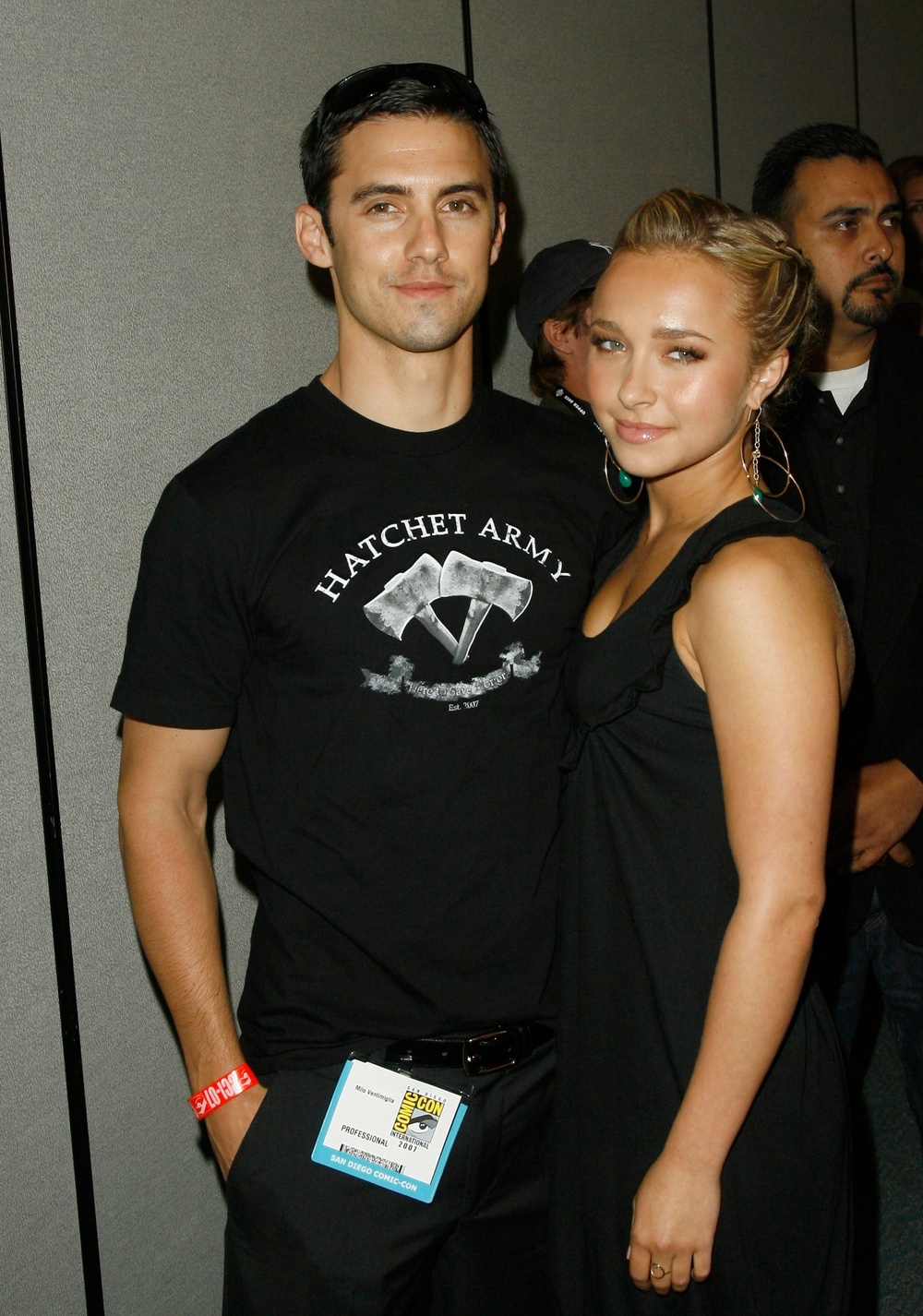 Hayden Panettiere with her ‘Heroes’ co-star Milo Ventimiglia, whom she dated from 2007 to 2009 (Getty Images)
