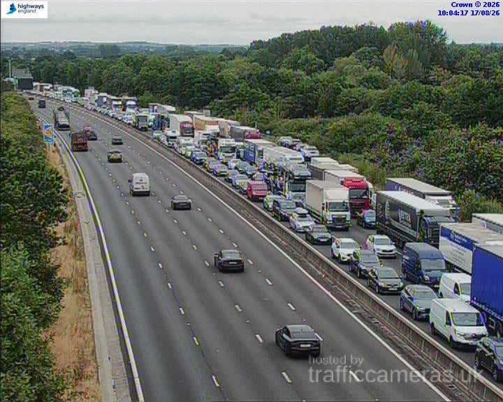 National Highways said there was up to six miles of congestion (National Highways)