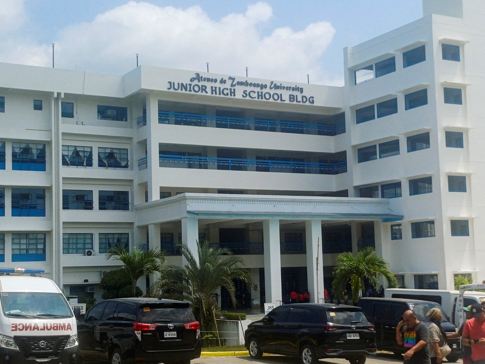 General view of Ateneo de Zamboanga University after a shooting that killed two people, in Zamboanga, southern Philippines, 18 August 2026 (Reuters)