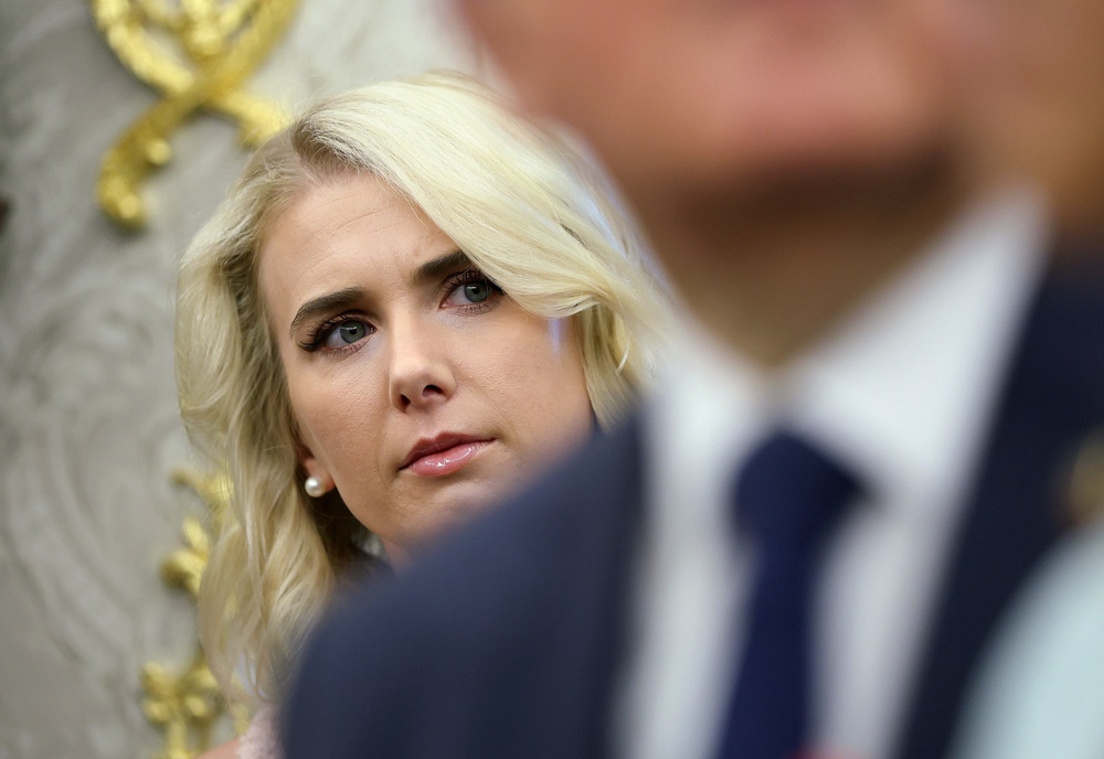 The role of Trump’s ubiquitous top aide Natalie Harp has come under intense scrutiny (Getty)