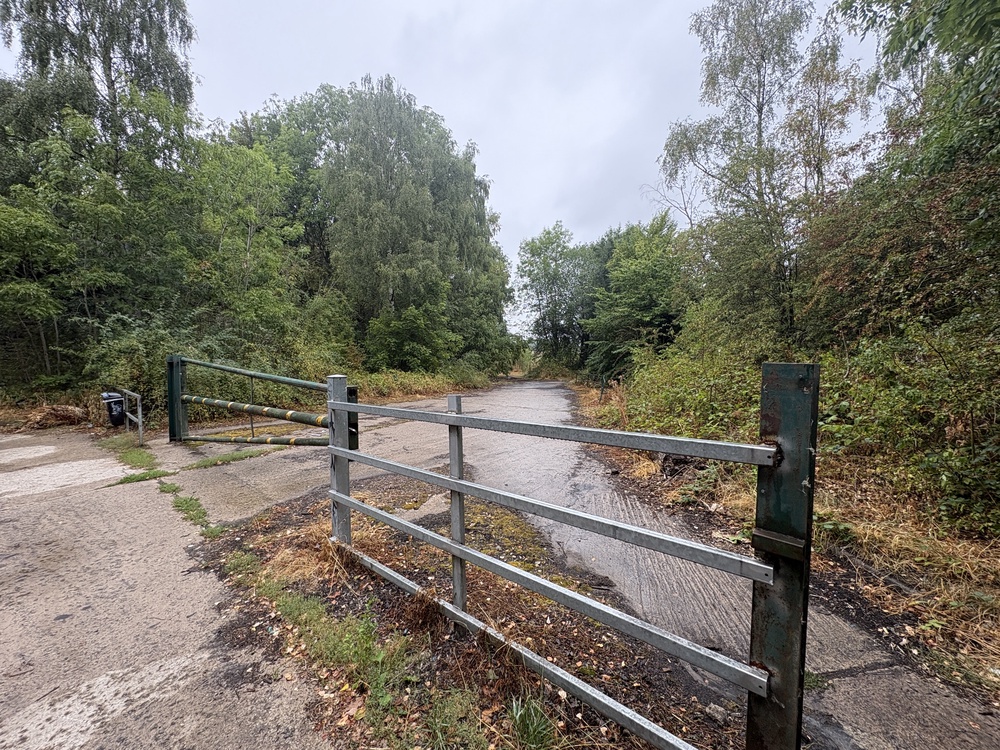 The area near the old train line footpath off Blacker Lane (PA)