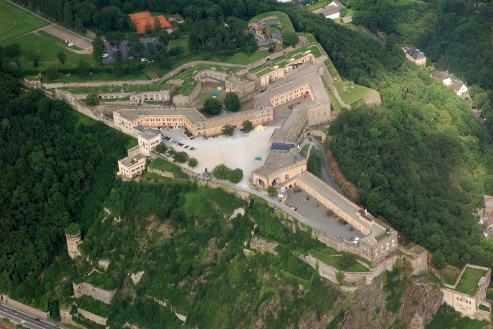 Amy Lopez's body was found by children playing at the Ehrenbreitstein Fortress in the German town of Koblenz (Fritz Geller-Grimm/Wikimedia Commons)