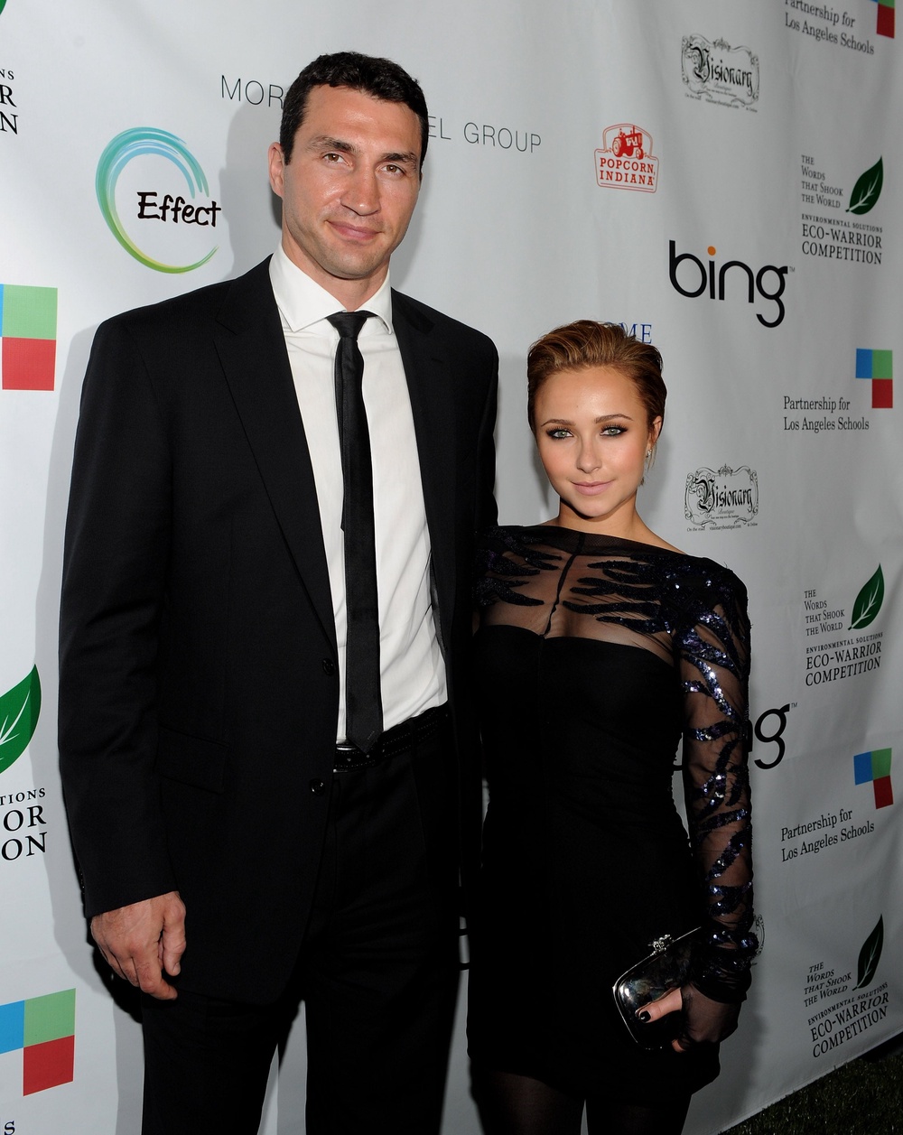 Wladimir Klitschko and actress Hayden Panetierre attend the Earth Day celebration in 2010, one year after they start dating (Getty)