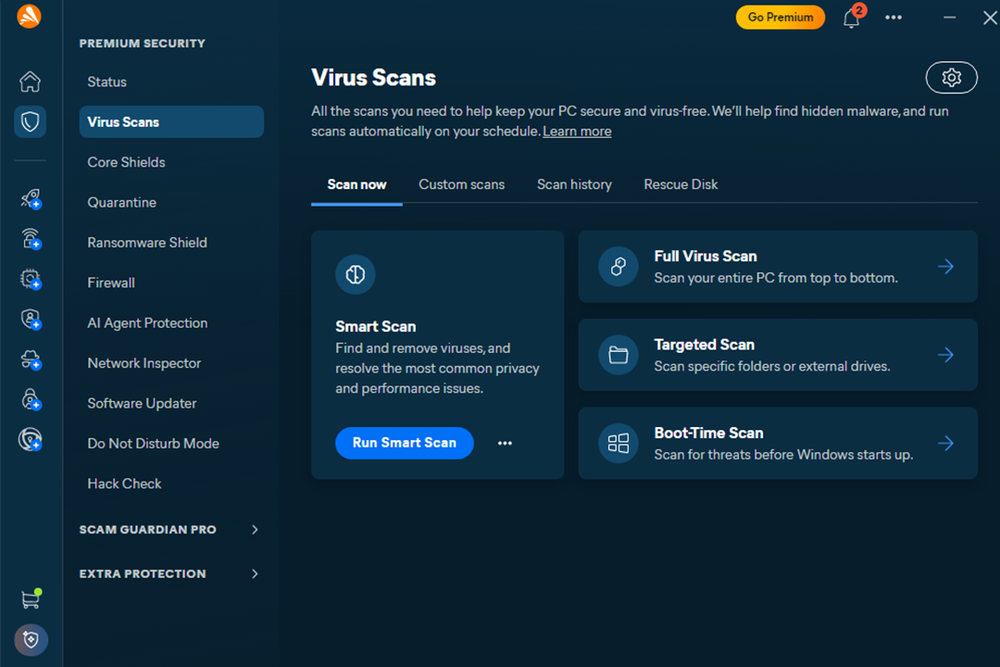 Avast’s big highlight is its free antivirus, (Avast)