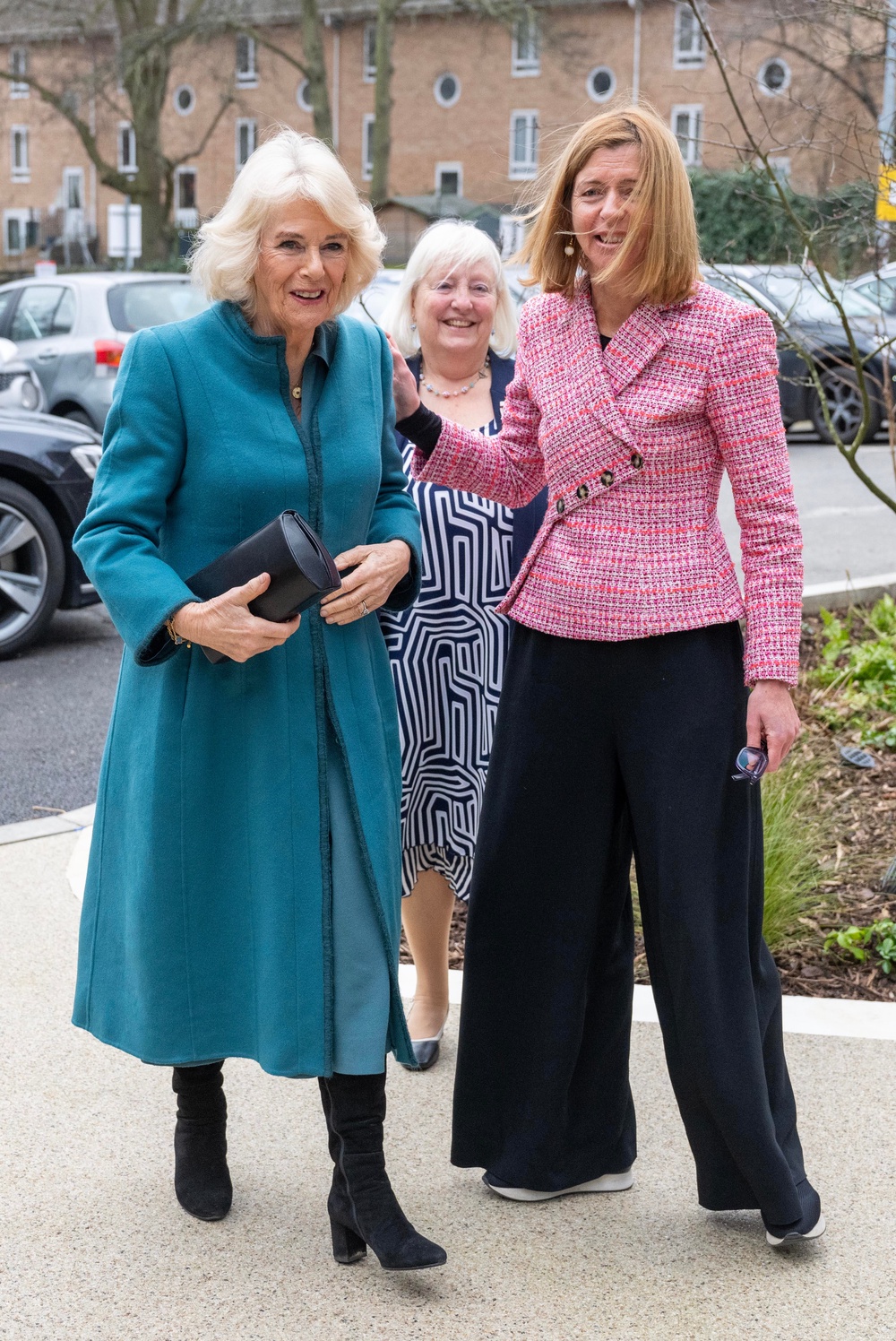 Dame Laura Lee (right) commended Camilla for the strength she showed during the difficult period in 2024 (Getty)