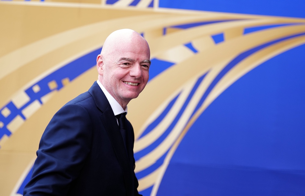 Gianni Infantino was criticised by Lamour just two weeks ago (PA Wire)