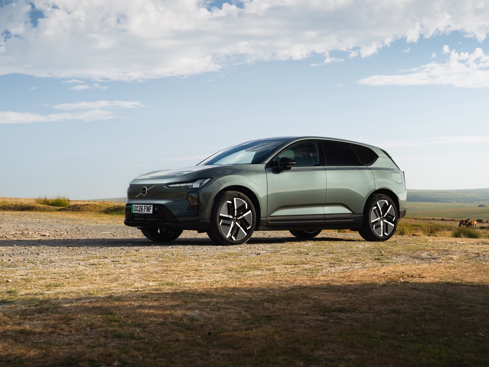 Prices for the Volvo EX60 range from £56,860 for the P6 in Plus trim up to £70,360 for the P12 in Ultra trim. (Volvo)