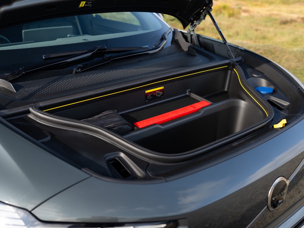 The EX60 features a handy 'frunk' that's ideal for cable storage (Volvo)