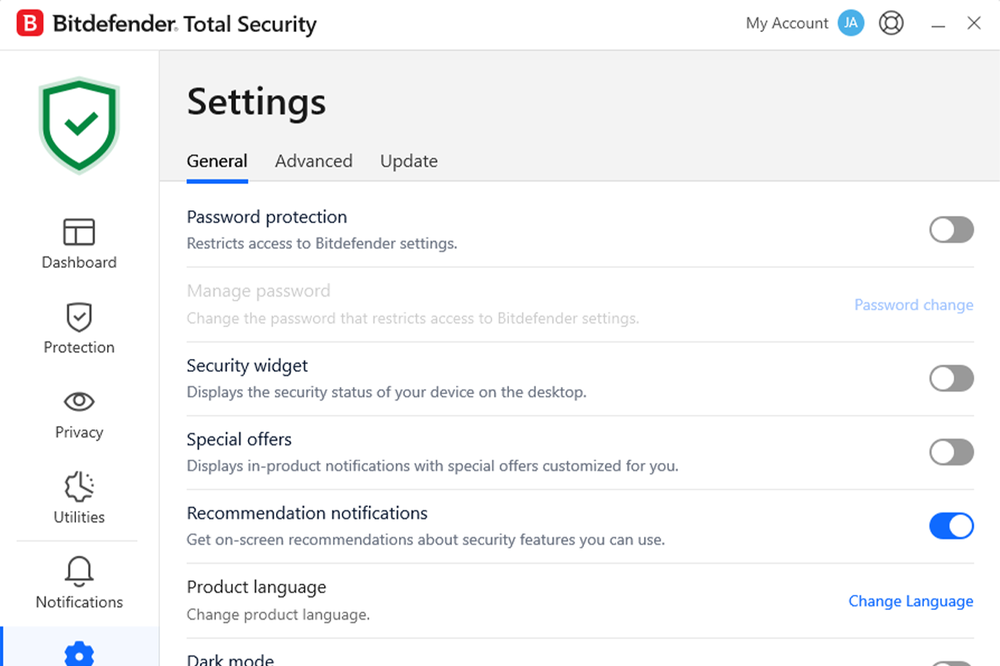 Bitdefender offers personalised recommendations (Bitdefender)