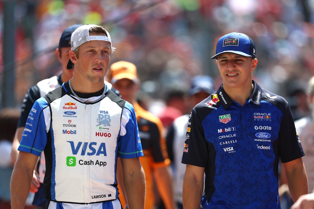 Liam Lawson looks likely to replace Hadjar for Red Bull (Getty)