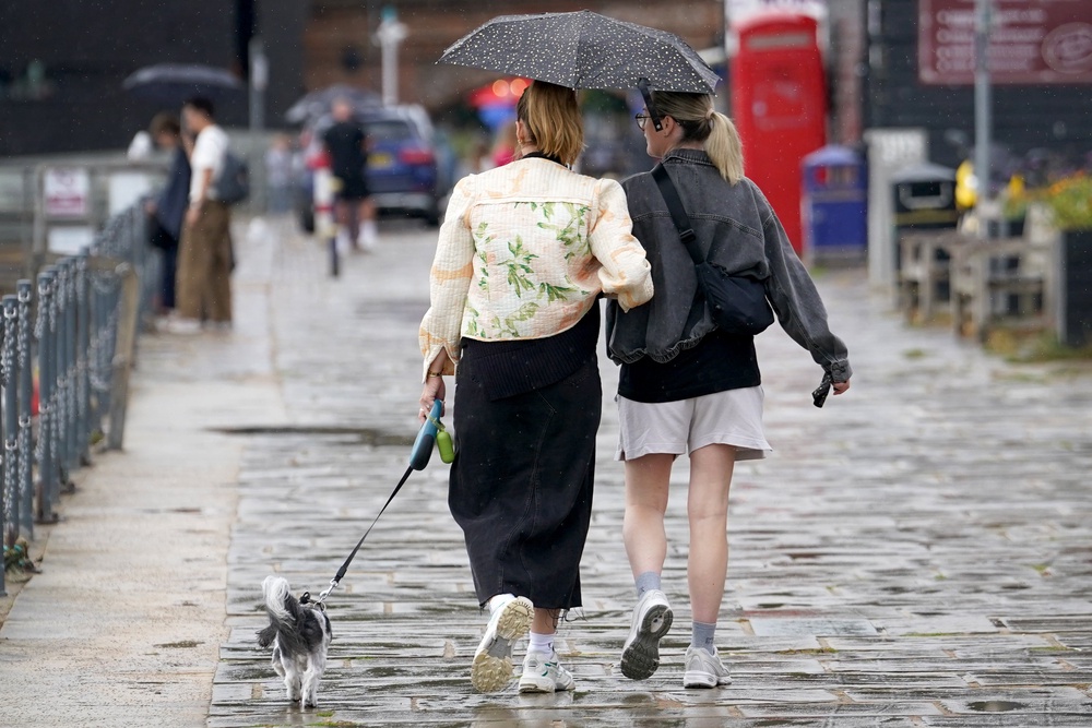 The Met Office’s long range weather forecast predicts that ‘an unsettled period is likely’ heading into September (PA)