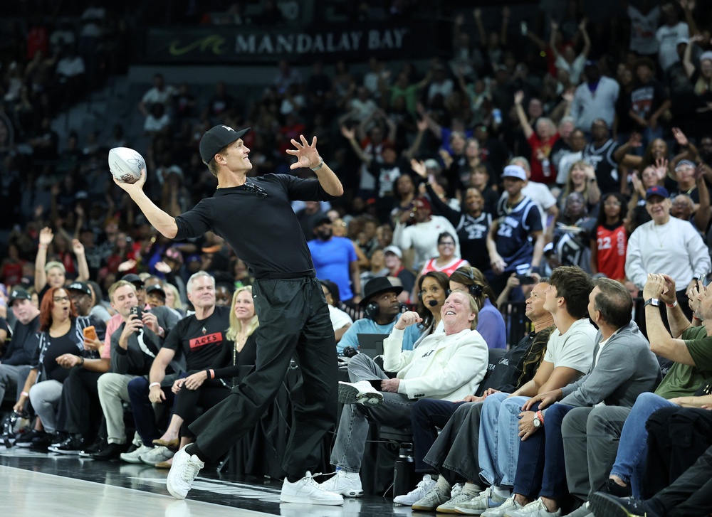 Brady is also a minority owner of the WNBA’s Las Vegas Aces (Getty)