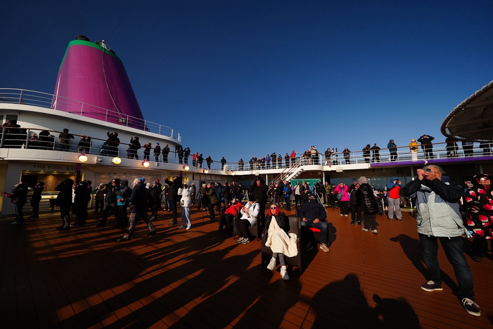 Ambassador hosted solar eclipse sailings this year and has arranged another for 2027 (PA)