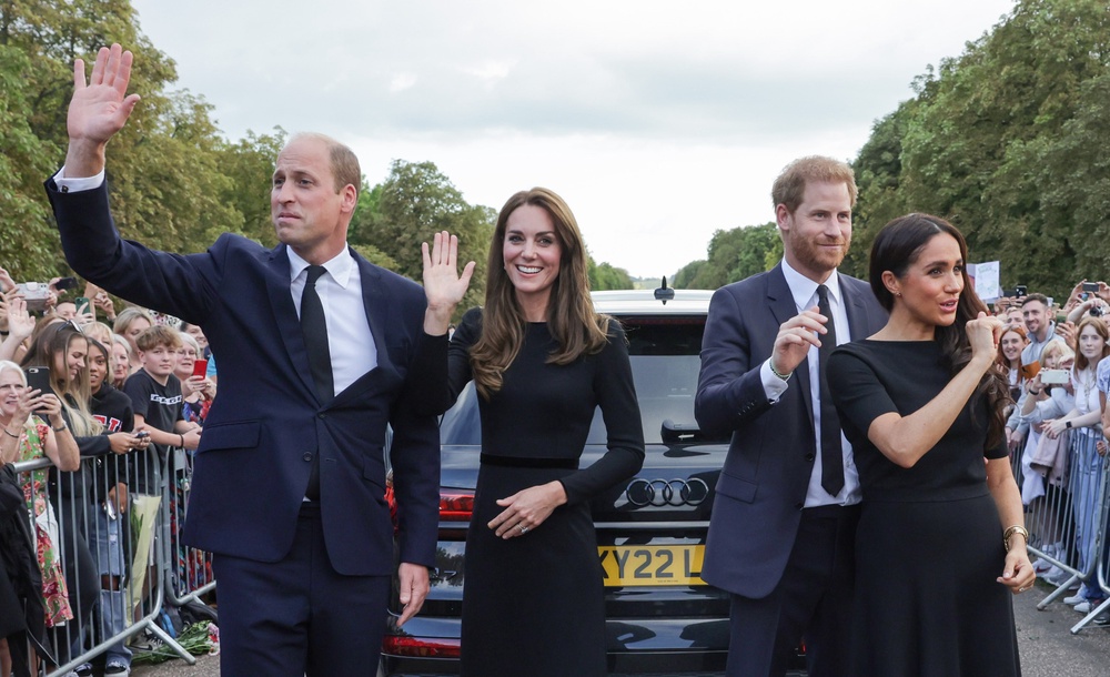 The Prince and Princess of Wales and the Duke and Duchess of Sussex (Chris Jackson/PA) (PA Archive)