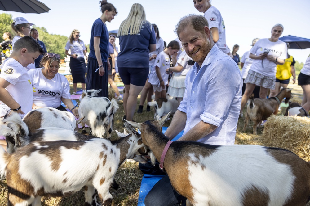The Duke of Sussex during his last visit to Britain, when went to Maxstoke Castle in Warwickshire for a charity event (PA Wire/PA Images) (PA Wire)