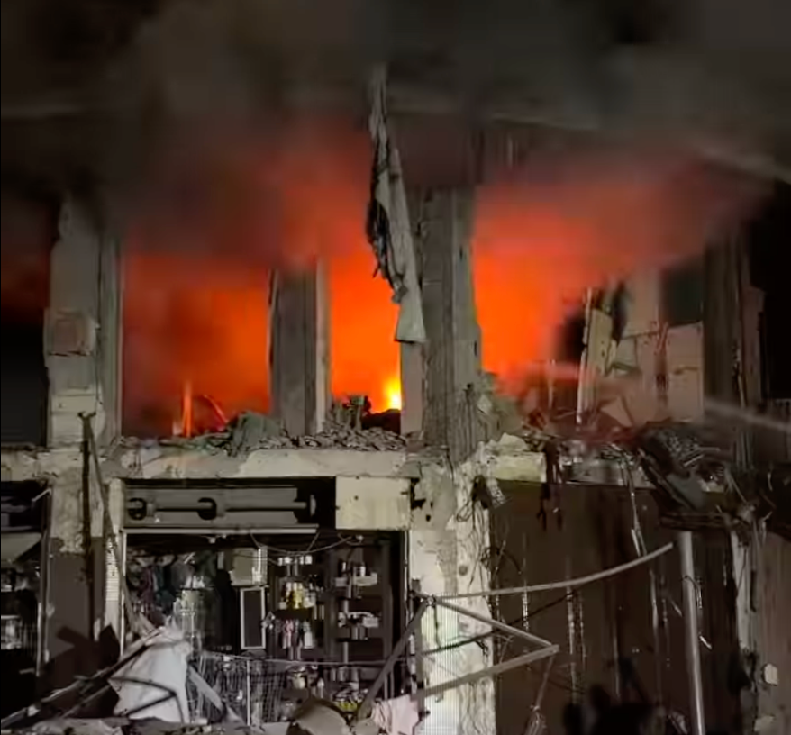 Neveen’s home was left in ruins by the strike (Ahmed Kaheel/Facebook)
