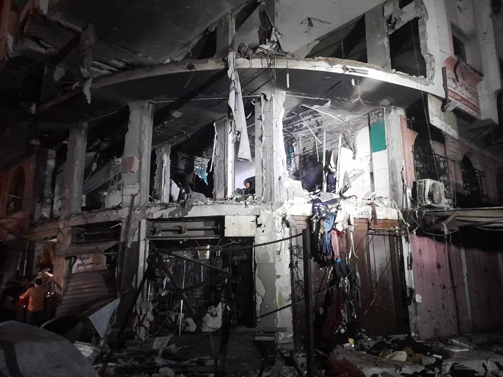 Neveen says they were given just minutes to escape their home before it was struck (Mohammed Al Bana)