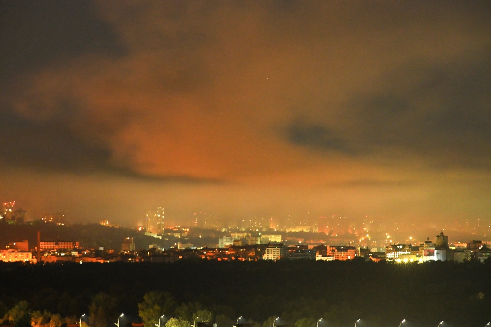 Large swathes of Kyiv region seen engulfed in smoke as Russia renews massive aerial barrage on capital city (AFP/Getty)