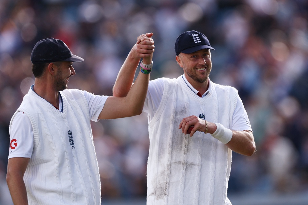 Josh Tongue and Ollie Robinson took five wickets apiece at Headingley (Reuters)